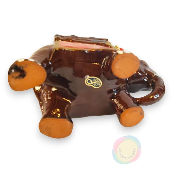 Vintage West Pac Japan Elephant Whiskey Decanter Set 4 Shot Glasses Mid Century - Picture 5 of 16